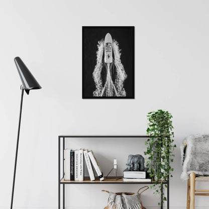 Vintage Yacht Boat Aerial Print, Luxury Fashion, Fine Art Photography Wall Art