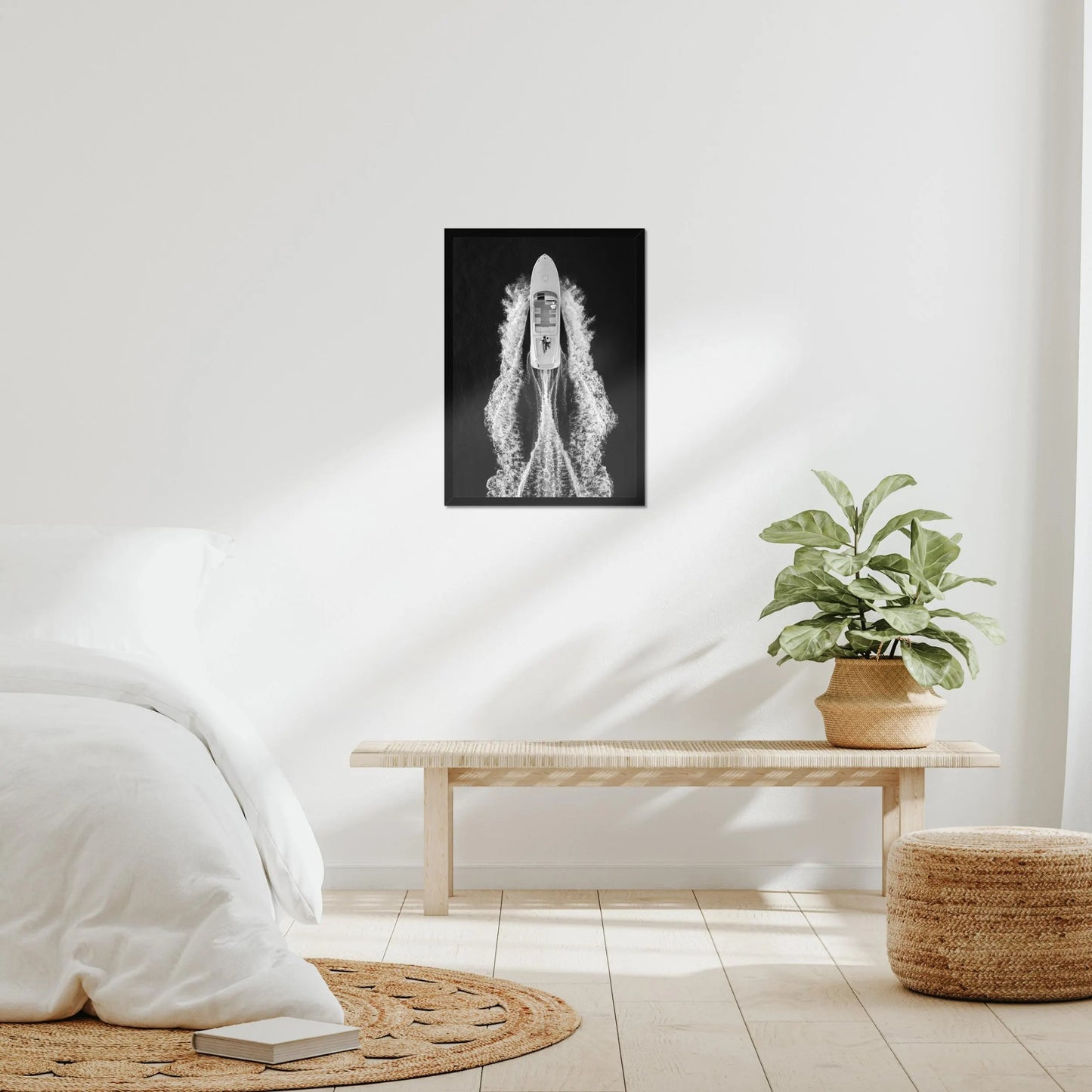 Vintage Yacht Boat Aerial Print, Luxury Fashion, Fine Art Photography Wall Art