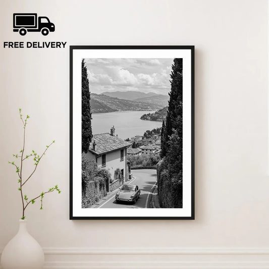 Vintage Classic Car Print 2, Fine Art Photography Wall Art, Classic Black and White